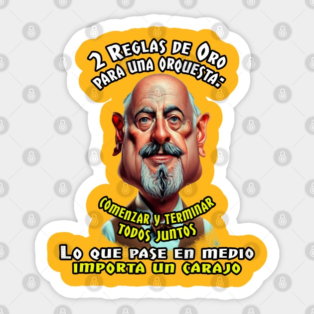 2 Reglas de Oro para una orquesta: Sticker by Henry Drae